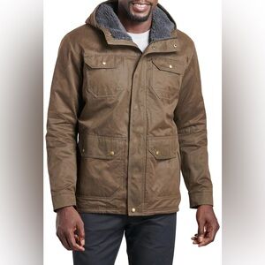 Kuhl Men's Fleece Lined Kollusion Military Field Jacket Turkish Coffee Size S